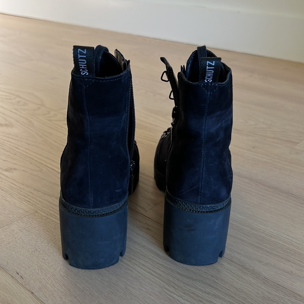 Schultz Suede Combat Boots - image 4